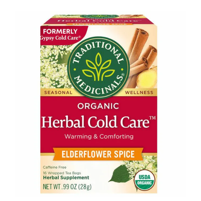 TRADITIONAL MEDICINALS: Herbal Cold Care Tea, Organic 16 BAGS