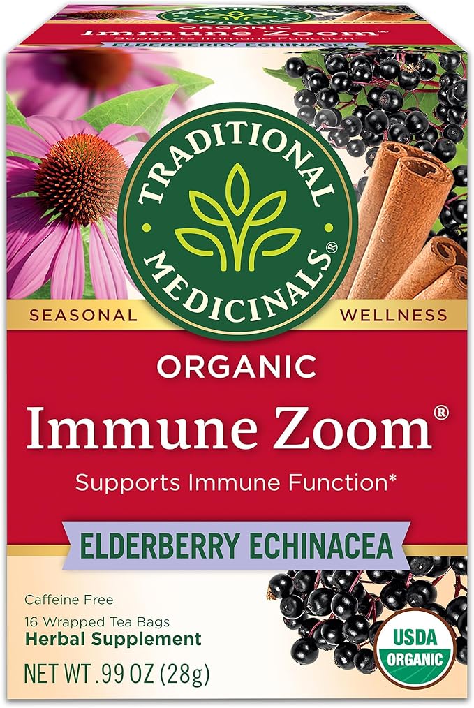 TRADITIONAL MEDICINALS: Immune Zoom Elderberry Echinacea 16 BAGS