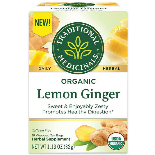 TRADITIONAL MEDICINALS: Lemon Ginger Tea 16 BAGS