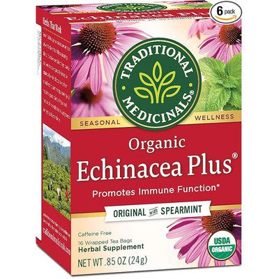 TRADITIONAL MEDICINALS: Organic Echinacea Plus 16 BAGS