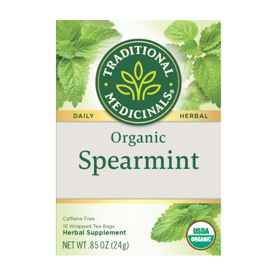 TRADITIONAL MEDICINALS: Organic Spearmint Tea 16 BAGS