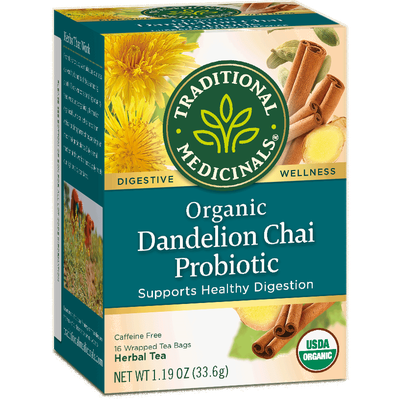 TRADITIONAL MEDICINALS: Probiotic Dandelion Chai 16 BAG