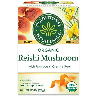 TRADITIONAL MEDICINALS: Reishi With Rooibos and Orange Peel 16 BAGS