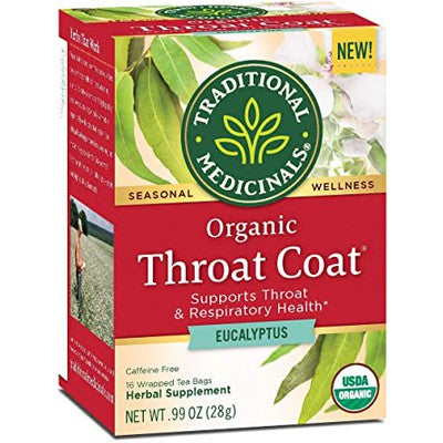 TRADITIONAL MEDICINALS: Throat Coat Eucalyptus 16 BAGS