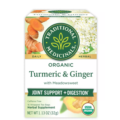 TRADITIONAL MEDICINALS: Org Turmeric & Ginger 16 BAGS