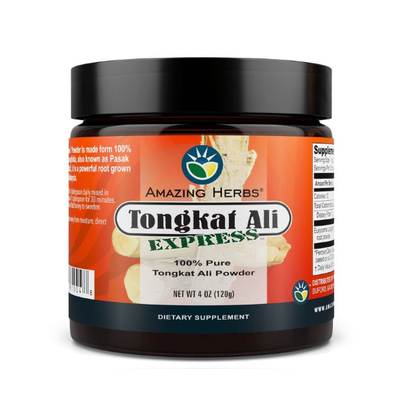 AMAZING HERBS: Tongkat Ali Express Raw Powder, 4 OZ