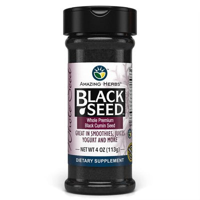 AMAZING HERBS: Black Seed Whole Herb, 4 OZ