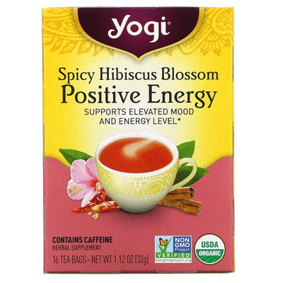 YOGI TEA: Spicy Hibiscus Positive Energy Tea 16 BAG