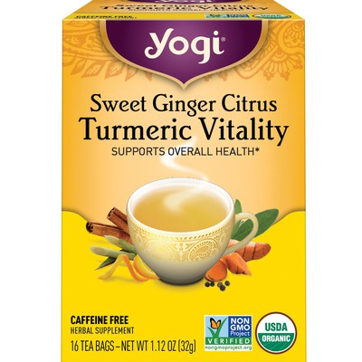 YOGI TEA: Sweet Ginger Turmeric Vitality Tea 16 BAG