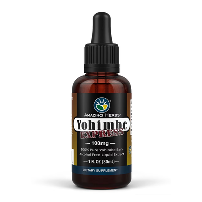 AMAZING HERBS: Yohimbe Express Liquid, 1 OZ