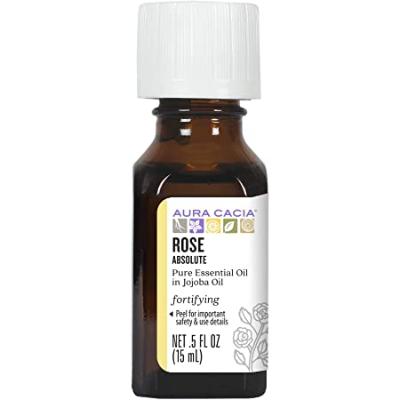 Aura Cacia - Rose Absolute In Jojoba Oil - 0.5 Fl Oz