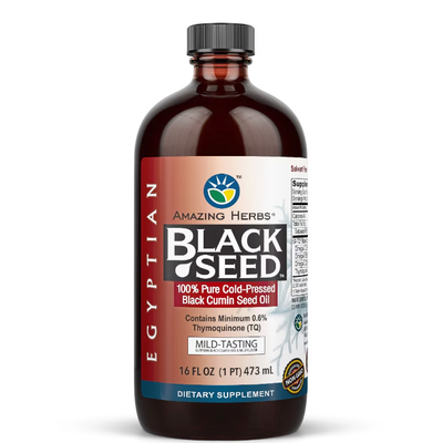 AMAZING HERBS: Egyptian Black Seed Oil, 16 OZ