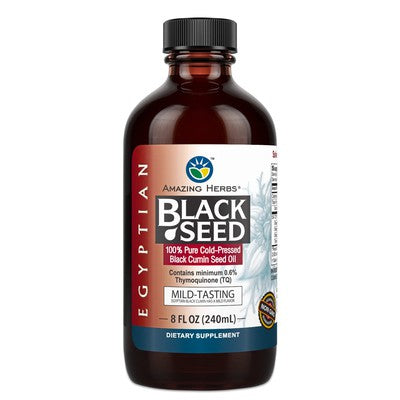 AMAZING HERBS: Egyptian Black Seed Oil, 8 OZ